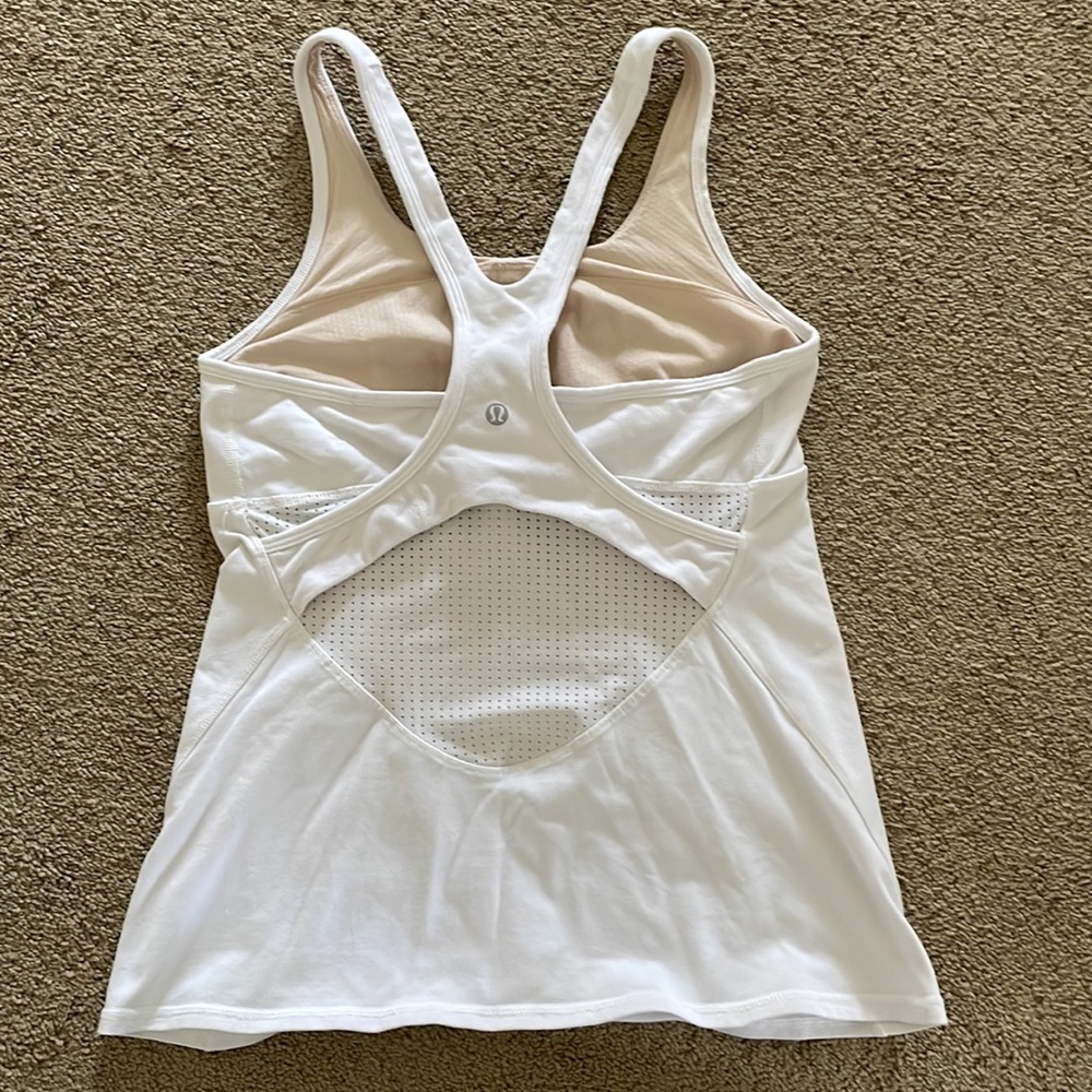 White Lululemon Tank